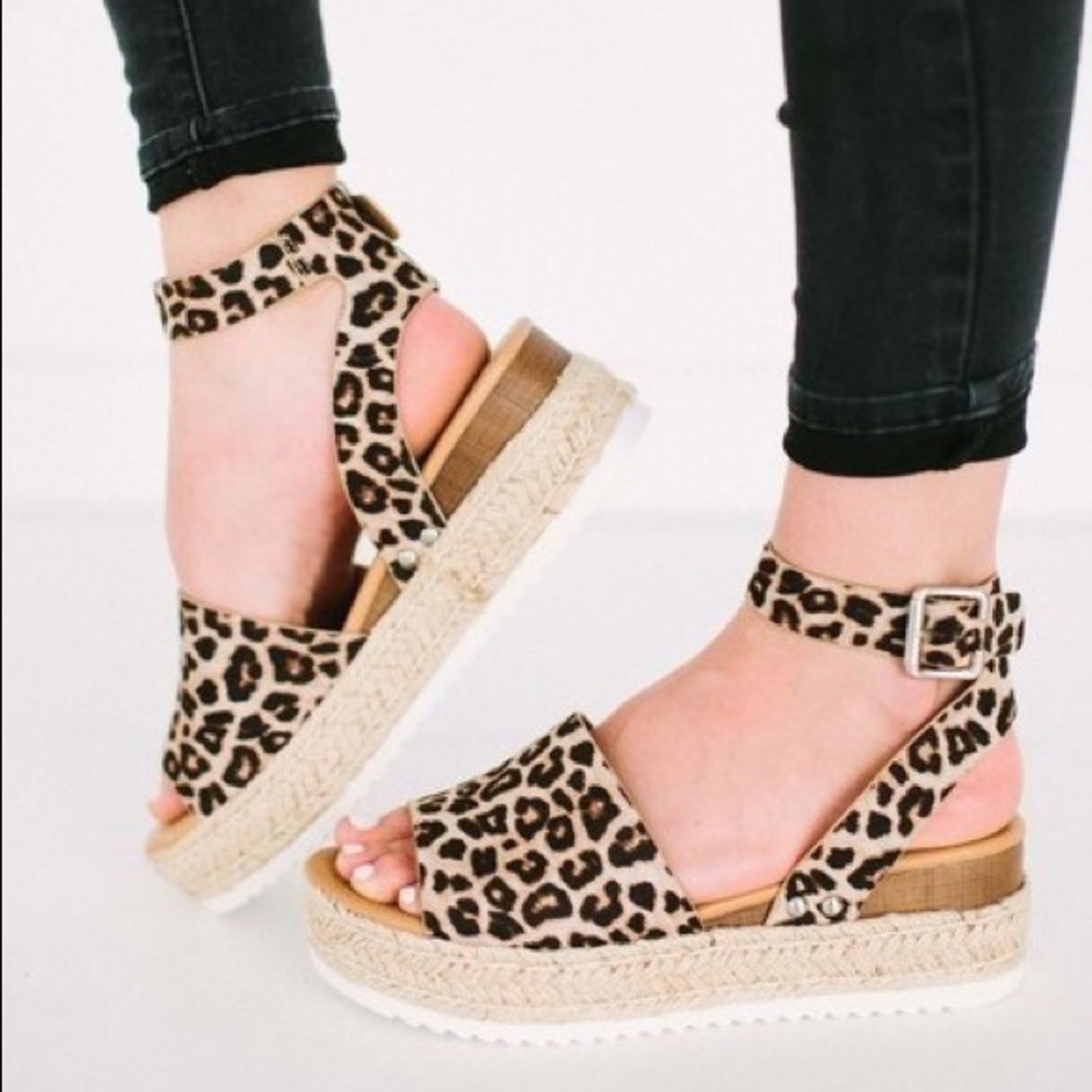 Animal Print Espadrilles